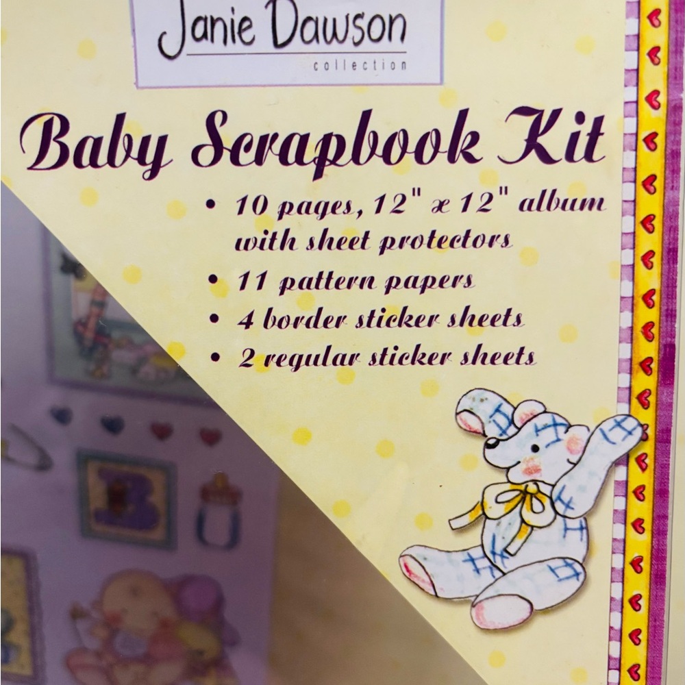 Large Baby Keepsake Scrapbook Keepsake Kit w/ Extras - Picture 5 of 14